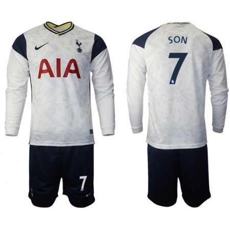 Koszulka Tottenham Hotspur Son 7 Dziecięcy Domowe 2020-2021 - Koszulki Piłkarskie(L/S)